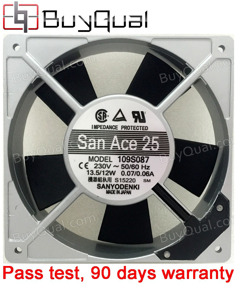 Sanyo 109S087 230V 0.07/0.06A 13.5/12W Cooling Fan Sanyo 109S087 230V 0.07/0.06A 13.5/12W Cooling Fan